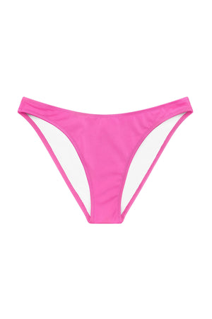 Bright pink two piece bikini bottom by Bambina Swim, high cut leg